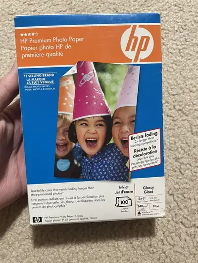 HP Premium Photo Paper - 4 x 6"- 100 sheets -[BRAND NEW PACKAGE], View more
