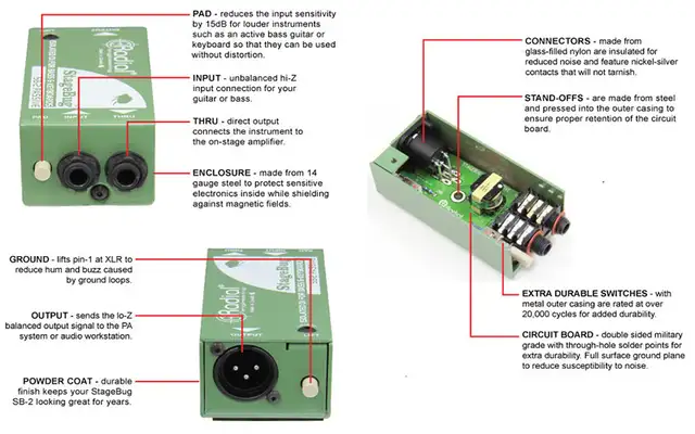 (FS/T) Radial StageBug SB-2 Passive DI Box – Made in Canada in Pro Audio & Recording Equipment in London - Image 9