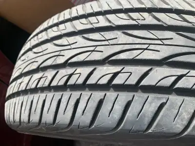set of four used all season tires off rim up for sale. Zero damage with very good tread can go on th...