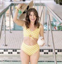 Jillian Harris Imagine Perry 2 piece Swimsuit + Scrunchie