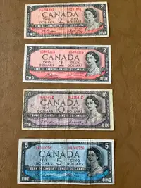 papier monnaie pour collection 1954