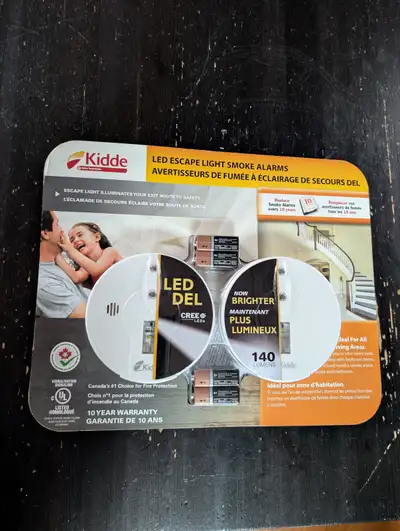 I have two Kidde LED escape light smoke alarms for sale in Southwest Edmonton — near Southgate Mall....