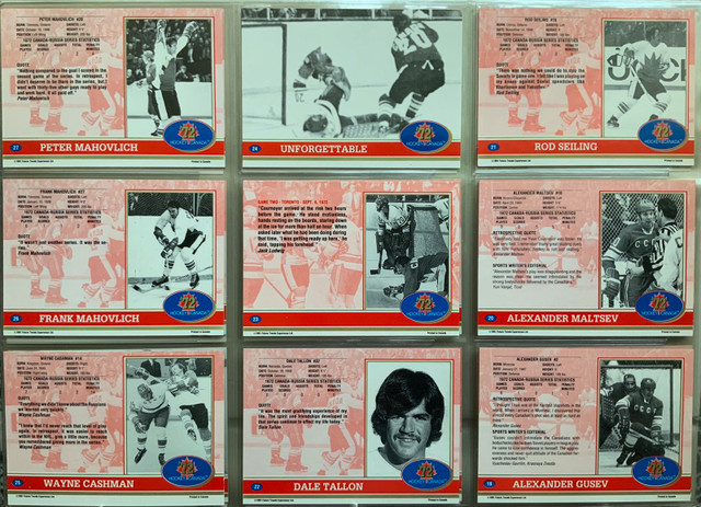 1991-92 Future Trends Canada ’72 Summit Series complete card set in Arts & Collectibles in Thunder Bay - Image 2