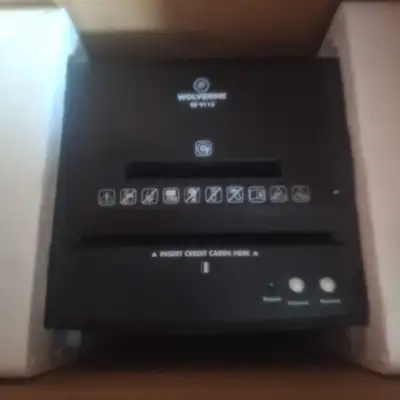 This Wolverine paper shredder is perfect for securely disposing of sensitive documents with its micr...
