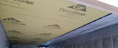 Two full sheets and maybe 8-10 partial sheets. 1/2 inch Exterior Fiberglass Mat Gypsum Sheathing Han...