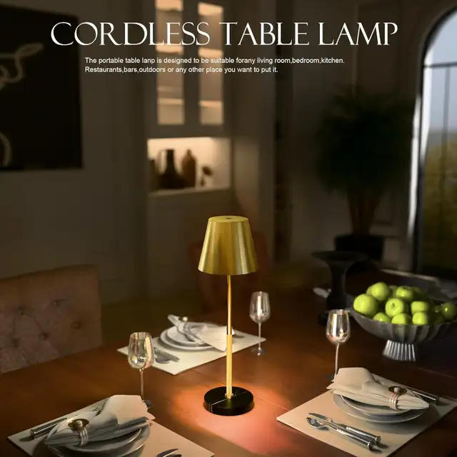 2 Pack Cordless Table Lamps, 5200mAh Rechargeable, 3-Color Touch in Indoor Lighting & Fans in Oshawa / Durham Region - Image 5