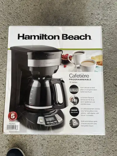 Hamilton Beach programmable coffee maker , View more
