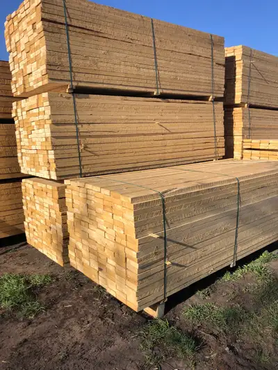 2x6-10’ non treated rough spruce boards for $8.99 a piece plus GST. $1438.00 plus GST for a lift of...
