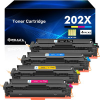 NEW: 4 Pack Toner Cartridge for HP 202X