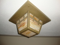 VERY NICE EARLY 1900's ARTS AND CRAFTS CEILING LIGHT FIXTURE