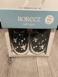 BRAND NEW ROBEEZ Soft Leather Shoes Boots 6-12  months
