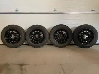 195/65R15 M+S (Mud & Snow) Continental / Procontact tx 15 inch Steel Rims 5x114.3 and 5x100 Multi-ho...