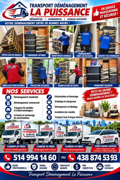 Service de transport et déménagement, View more