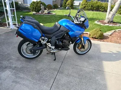 2007 Triumph Tiger 1050cc triple, low kilometres 10,589, second owner since 2013. Gel seat plus or...