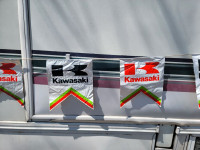 Kawasaki Motorcycle Start/Finish Race Flag Strips x4 - $400.00