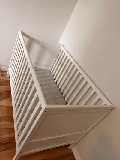 IKEA Crib convertible with mattress , View more
