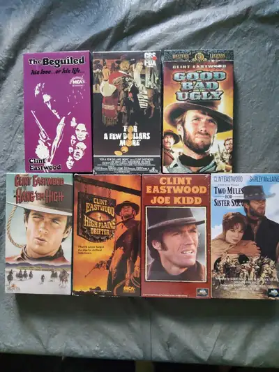 Clint Eastwood Western VHS Collection , View more