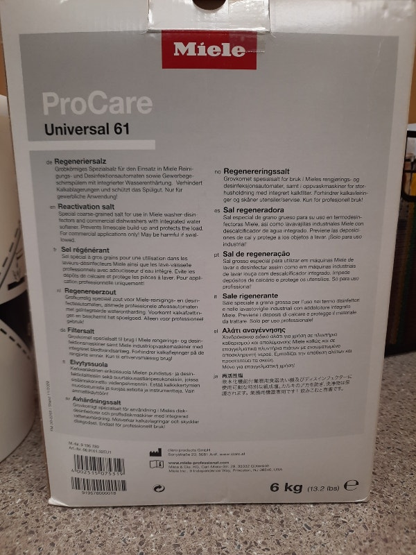 Miele ProCare Industrial Dishwasher Products Industrial Kitchen