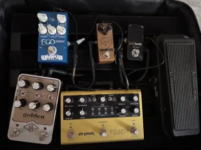 Pedals and pedalboard for sale, View more