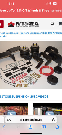 Firestone Industrial Products 2582 Ride-rite Air Spring Kit