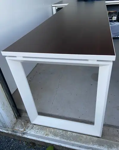 desk with steel frame, View more