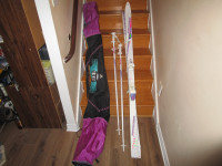 ski alpin Rossignol servi 1 fois inclus bâtons SAC de transport!