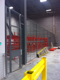 Wire mesh partitions / security fence / racking safety cages