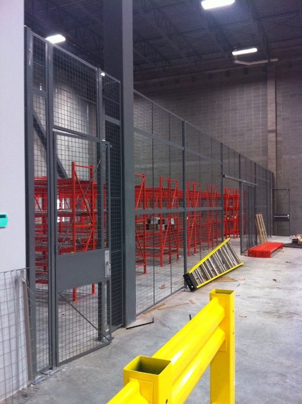 Wire mesh partitions / security fence / racking safety cages in Other Business & Industrial in St. Albert