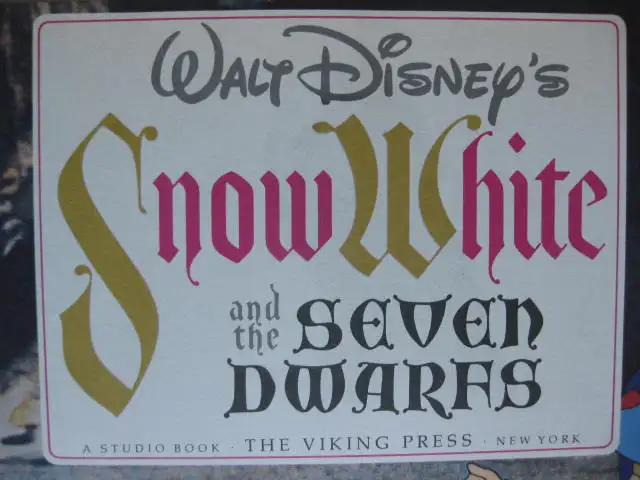 Walt Disney's Snow White and the Seven Dwarfs (Studio Book) in Fiction in City of Toronto - Image 4