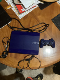 Blue PlayStation 3 250g Cech-4201b super slim console