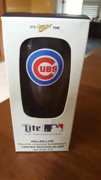 Chicago Cubs / Miller Lite Limited Edition 16 oz. Glass *New*