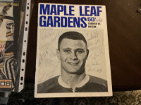 1967 Toronto Maple Leaf Signed Program