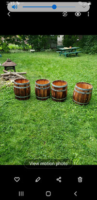 Barrels for Garden