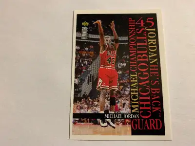 1995-96 Collector's Choice European Stickers MICHEAL JORDAN #MJ6, View more