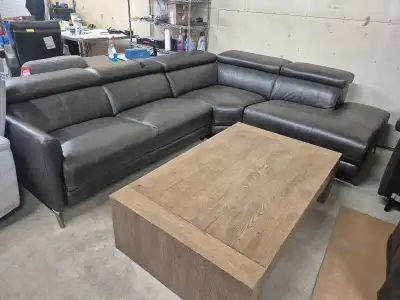 **Saturday Special Nov 29** Free Coffee Table with Sectional Purchase Top Grain Leather Sectionals *...