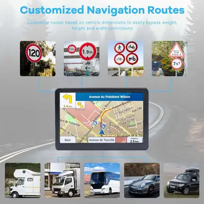 GPS 7'' pour voiture, camion, camping-car VR, View more