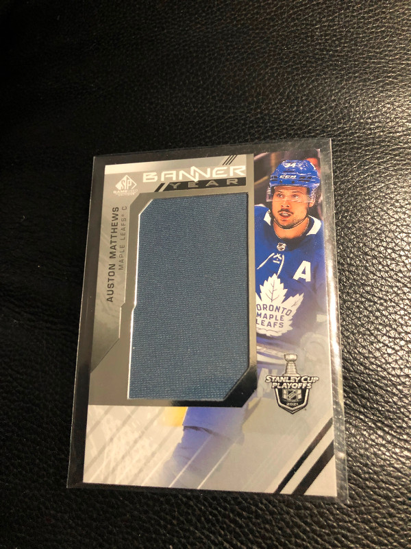 Auston Matthews upper deck patch insert card in Arts & Collectibles in City of Toronto