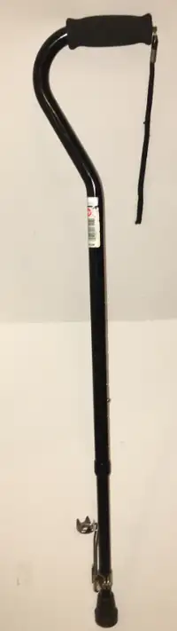 Cane with ice grip attachment