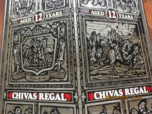 Vintage CHIVAS REGAL Large Bar Wall Mirror Medieval Scotch in Arts & Collectibles in St. Catharines - Image 6