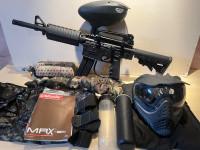 Spyder Paintball Marker, Mask and Accessories 
