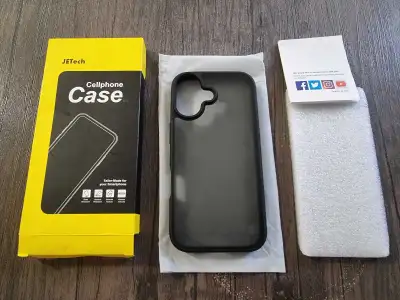 JETech Black Cellphone Case for iPhone 16/ Coque neuve iPhone 16, View more