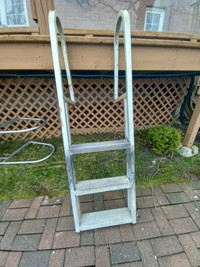 dock ladders, aluminum, three steps