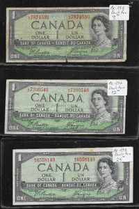 Canada Devil face $1 & $2 banknotes