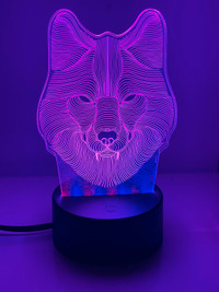 3D Lion Night Light (Art Sculpture Lamp)