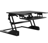 Mount-It! Sit Stand Desk Converter, Height Adjustable 