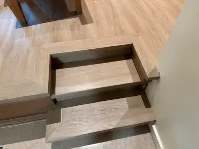 Custom Vinyl Stair Nosings Bring us your material and we make the stair nosings for you! Vinyl Nosin...