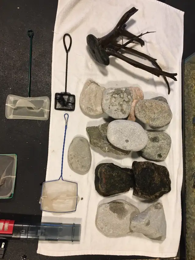 AQUARIUM STUFF FOR SALE ROCKS TANKS ETC - Pickering  in Fish for Rehoming in City of Toronto - Image 3