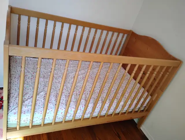 Ikea Baby Crib + Matress in Cribs in City of Toronto - Image 2