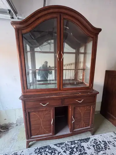 Vintage cabinet with interior lighting , View more