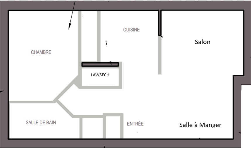 Cession du bail -  Beau 3½ à Brossard, près du REM et du DIX30 — photo 2
